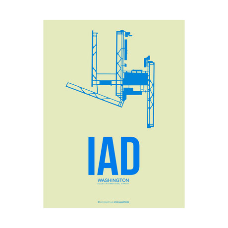 IAD Washington Poster (Light Green)