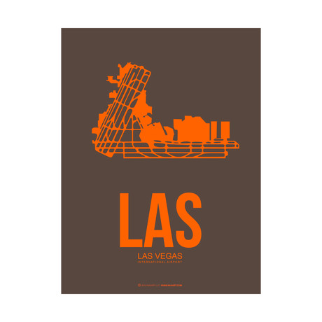 LAS Las Vegas Poster (Brown)