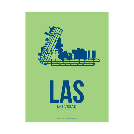 LAS Las Vegas Poster (Green)