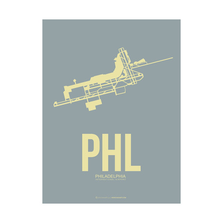 PHL Philadelphia Poster (Blue)
