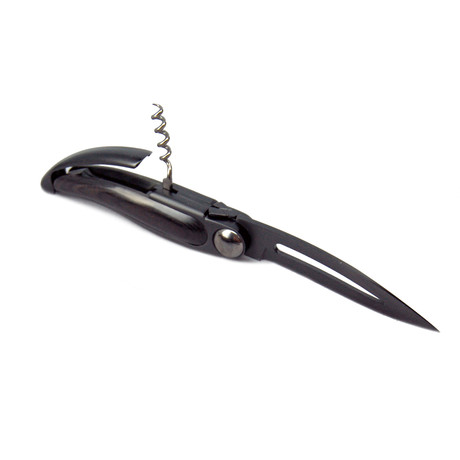 Laguiole Folding Knife // Black Blade + Handle