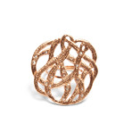 Rose Gold Confetti Lace Topaz Ring (Size 5)