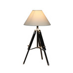 Tripod Table Lamp // White Navy 