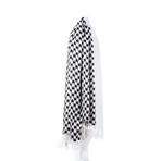 Houndstooth Pashmina (Black + White)