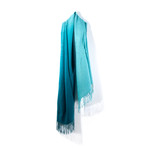 Cashmere Feel Ombre Scarf (Black + Eggplant)
