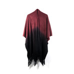 Shaded Ombre Wrap (Black + Wine)