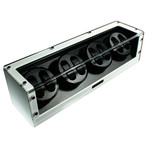 Monolith Collection Watch Winder // Quad, White, Carbon Fiber