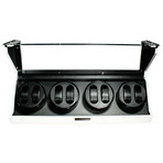 Monolith Collection Watch Winder // Quad, White, Carbon Fiber