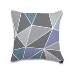 Cubist Pillow (Soot Background)