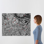 Pin City // Amsterdam Map (Black)