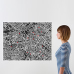 Pin City // Berlin Map (Black)