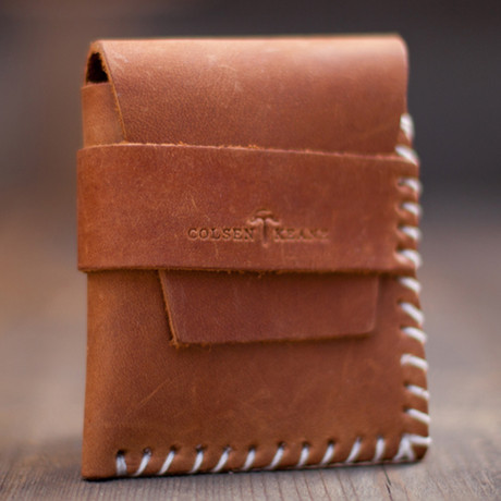 No. 710 MicroWallet w/ Cover (Vintage Brown)