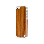 Alloy X Wood Case for iPhone 5 // Silver & Teak