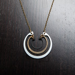 Retaining Ring Necklace // Silver, Gold, Black