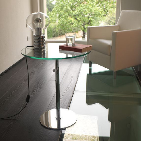 Lift // Glass Top + High Gloss Chrome Base