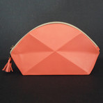 Pyramide Cosmetic Bag // Coral