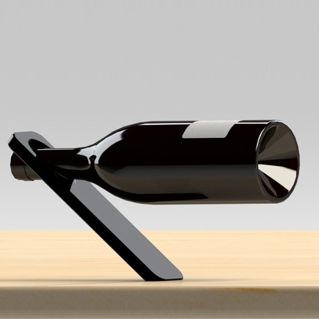 Oblique Wine Bottle Holder // Black