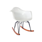 Diamond Rocking Chair // White Arm Shell