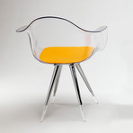 Angel Base Chair // Transparant Arm Shell (Clear Chair (No Pad))