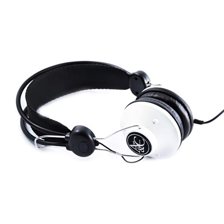 Angle + Curve Classic Headphone with Mic // Arctic White
