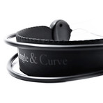 Angle + Curve Classic Headphone with Mic // Jet Black