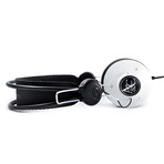 Angle + Curve Classic Headphone with Mic // Arctic White