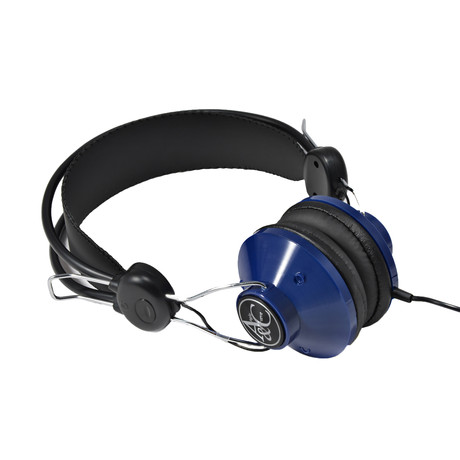 Angle + Curve Classic Headphone with Mic // Electro Blue