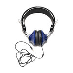 Angle + Curve Classic Headphone with Mic // Electro Blue