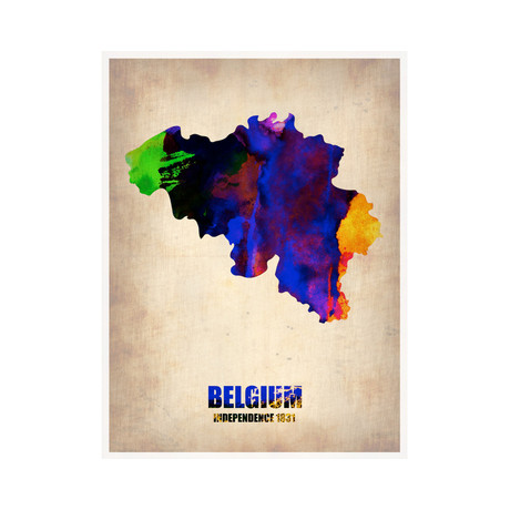 Belgium Watercolor Poster