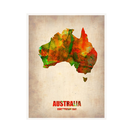 Australia Watercolor Poster