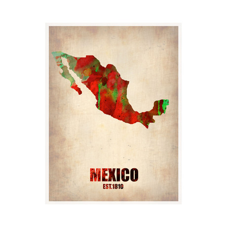 Mexico Watercolor Poster