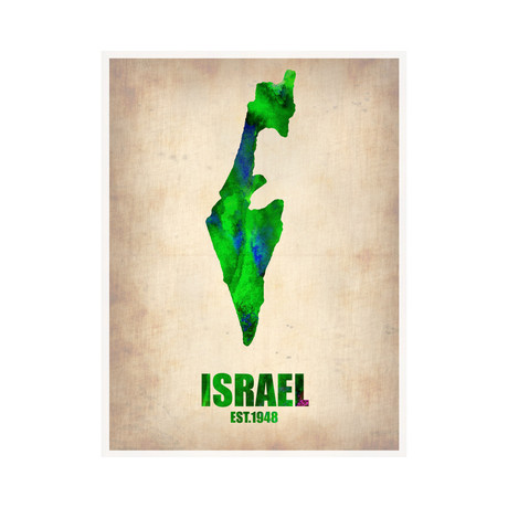 Israel Watercolor Poster