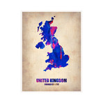 United Kingdom Watercolor Map