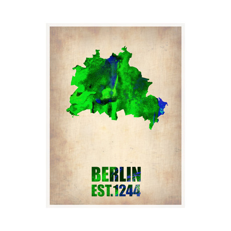 Berlin Watercolor Map