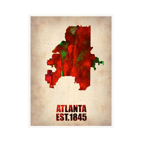 Atlanta Watercolor Map