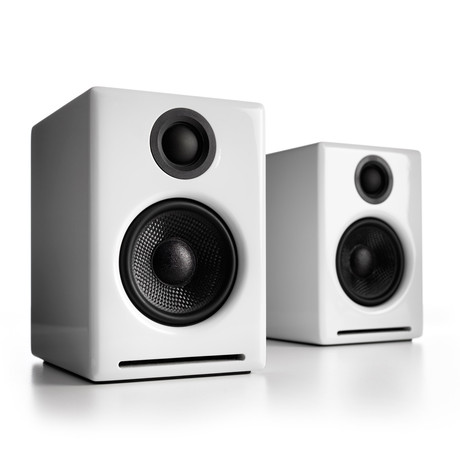 Audioengine 2 Premium Desktop Speaker System // Gloss White