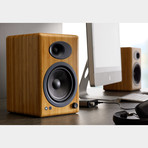 Audioengine 5+ Premium Desktop Speaker System // Bamboo