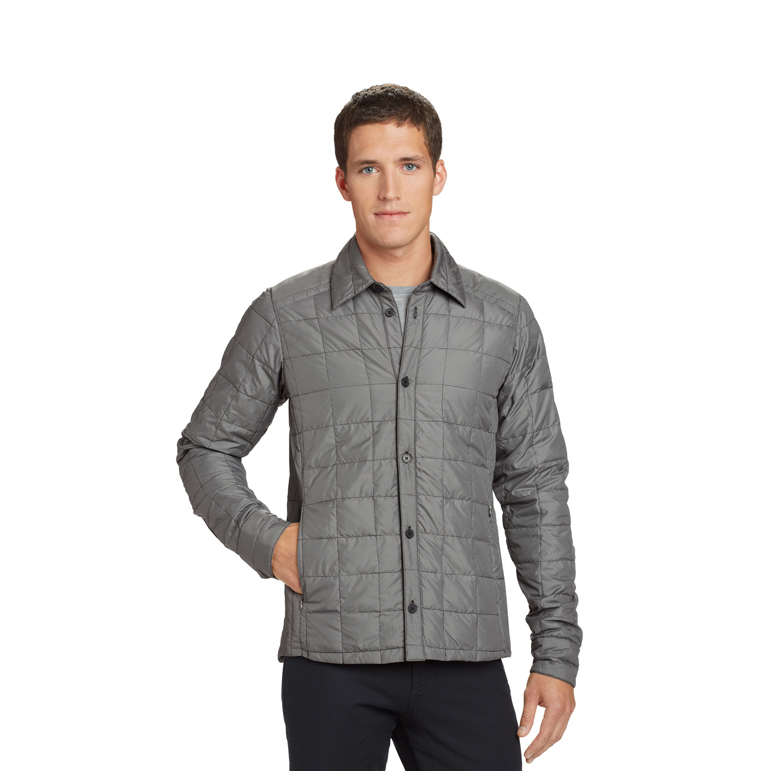 Men's Down Shirt Check // Thermal (L) - nau - Touch of Modern