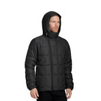 Men's Down Hoody // Caviar Heather (S)