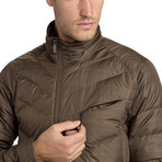 Men's Down Sweater Plaid // Branch (S)