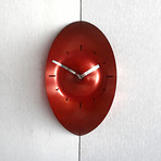 SLICE Corner Clock (Silver)