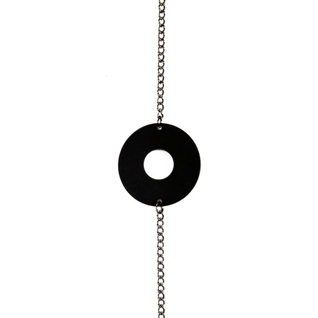 Circle Bracelet // Matte Black (26.0)