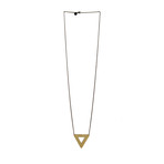 Triangle Outline Necklace (32.0)