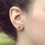 Triangle + Circle Studs Set // Brass (24.0)