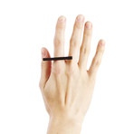 Bar Ring // Matte Black (24.0)