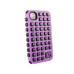 iPhone 4/4S Square (Purple Case, Black RPT)