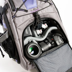 Portare' Multi Use Camera Backpack // Purple