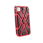 iPhone 4/4S X (Orange Case, Black RPT)