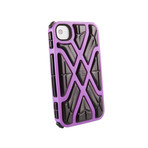 iPhone 4/4S X (Orange Case, Black RPT)