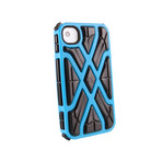 iPhone 4/4S X (Orange Case, Black RPT)